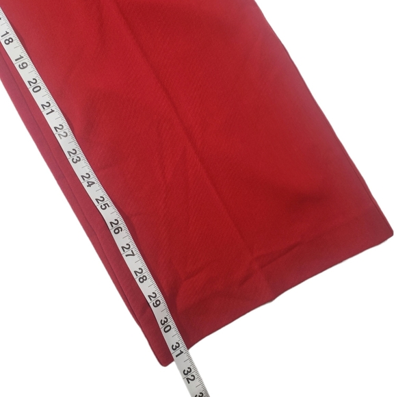 Chico's Wide Leg Flat Front Red Dress Pants/Trousers Size 1(8) - Picture 9 of 9